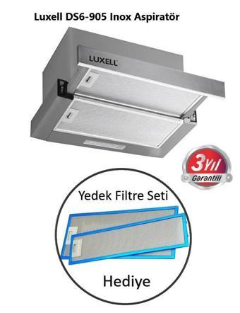 Luxell Ds6-905 Inox Aspiratör (Yedek Filtre Hediyeli)