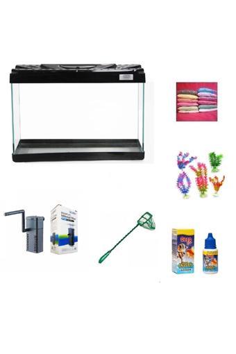 Kanki Pet 30 Cm Akvaryum Hazır Set 3018 Siyah