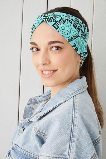 Eşşiz Desenli Bandana Saç Bandı Ekstra Yumuşak Esnek Doğal Pamuklu Penye
