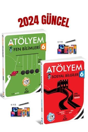 Arı Güncel Güncel Müfredat 6.Sınıf Arı Atölyem Fen-Sosyal Soru Bankası Seti+ Kalem - Arı