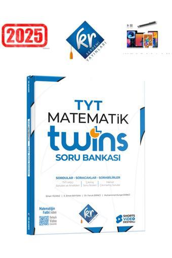 Mert Hoca Yayınları Tyt Twins Matematik Soru Bankası Kr Akademi+Android Kalem - Mert Hoca Yayınları