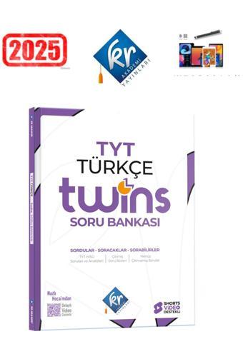 Mert Hoca Yayınları Tyt Twins Türkçe Soru Bankası Kr Akademi+Android Kalem - Mert Hoca Yayınları