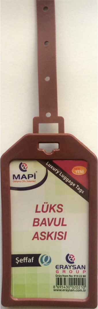 MAPİ LÜKS BAVUL ASKISI (PLASTİK) 45X85 KAHVE TEKLİ