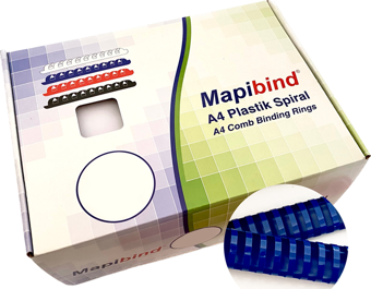MAPİBİND 38MM PLASTİK SPİRAL LACİVERT50 AD