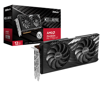 Asrock AMD Radeon RX 7700 XT Challenger 12GB OC GDDR6 192Bit Gaming (Oyuncu) Ekran Kartı