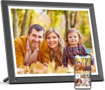 FULLJA 32GB Dokunmatik Ekranlı Dijital Resim Çerçevesi 15 inç