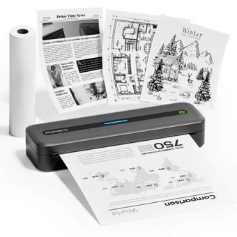 Phomemo M832 Taşınabilir Seyahat için Kablosuz Yazıcılar  Gray