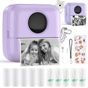 HuiJuKeJi Mini Etiket Yazıcısı purple