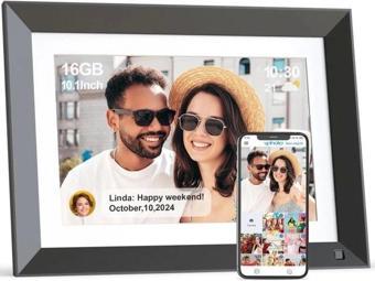 Fullja Akıllı WiFi Dijital Fotoğraf Çerçevesi 10.1" 16 GB