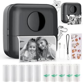 HuiJuKeJi Mini Etiket Yazıcısı black