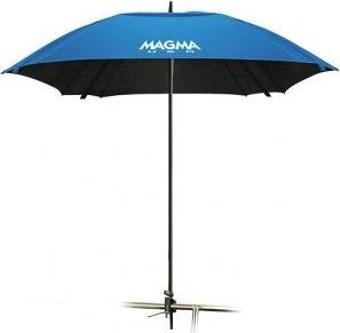 Magma tekne şemsiyesi. %100 UV korumalıdır. Paslanmaz çelik ve anodize alüminyum Mavi