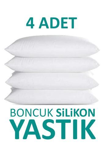 Suvay 4 Adet Antialerjik Boncuk Silikon Yastık Pamuklu Kılıf 700 Gram