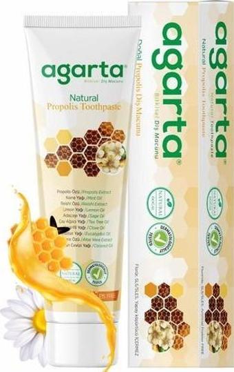 Agarta Doğal Propolis Naturel Diş Macunu 100 Ml/130 Gr+20 Ml Argan Krem