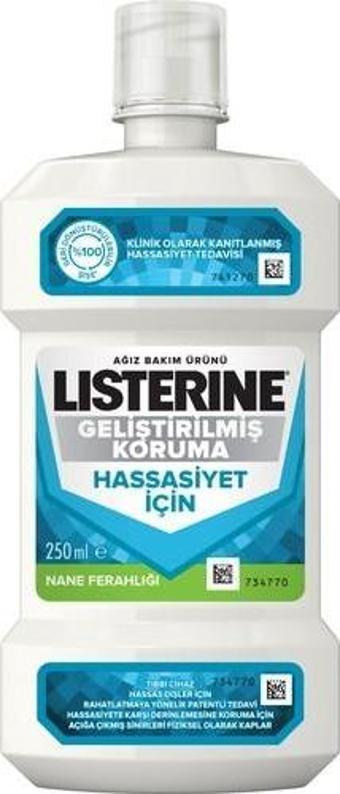 Listerine Advanced Defence Hassasiyet İçin Geliştirilmiş Koruma Ağız Bakım Suyu 250 Ml