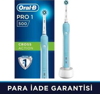 Oral-B Pro 1 500 Cross Action Şarj Edilebilir Diş Fırçası