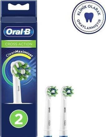 Oral-B Şarjlı Diş Fırçası Yedek Başlığı Cross Action 2'Li