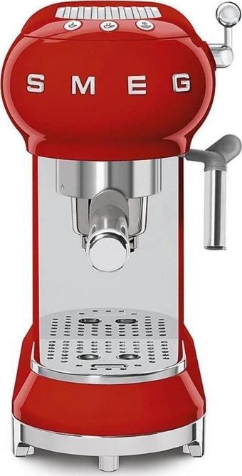 Smeg Ecf01Rdeu Retro Kırmızı Espresso Makinesi