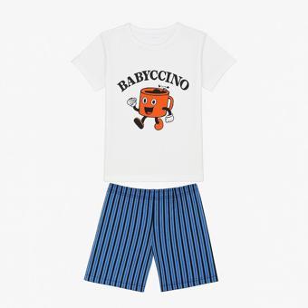 Çizgili Şortlu Erkek Çocuk Pijama Takım