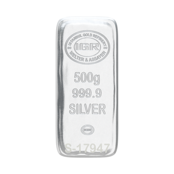 500 Gram Gümüş Külçe