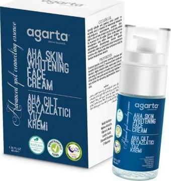 Agarta Doğal Aha Cilt Beyazlatıcı Temizleyici Yüz Kremi 40 Ml