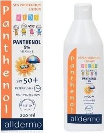 Alldermo Panthenol Güneş Koruyucu Losyon Çocuk Spf50+ 200Ml