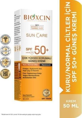 Bioxcin Sun Care Çok Yüksek Korumalı Kuru Ciltler Için grüneş Kremi 50 ml Spf 50+