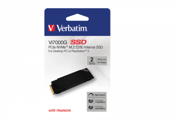 Verbatim 2TB i7000G 7000MB - 6500MB Playstation 5 Uyumlu M2 NVMe PCIe Gen 4 SSD