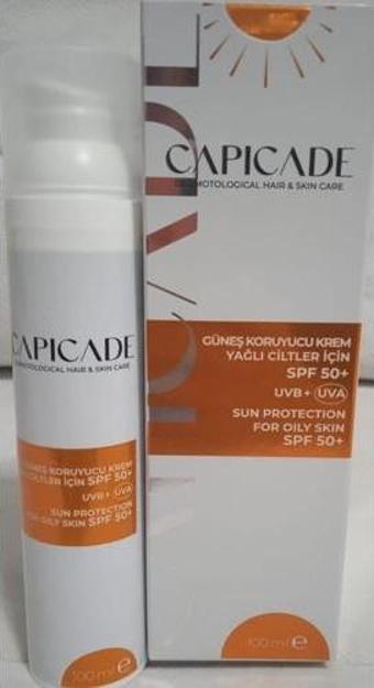 Capicade Spf50+ Güneş Korucuyu Kremi-Yağlı Ciltler Içın100 Ml