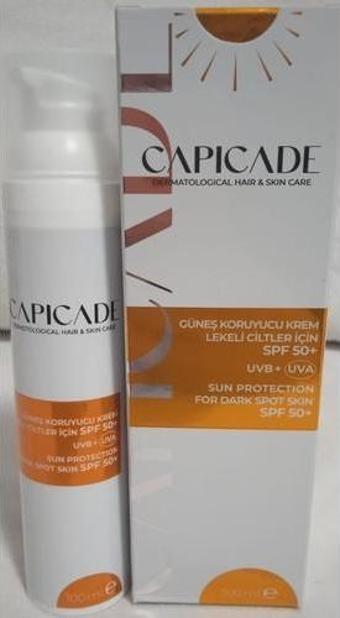 Capicade Spf50+ Güneş Koruyucu Krem Lekeli Ciltler Içın100 Ml