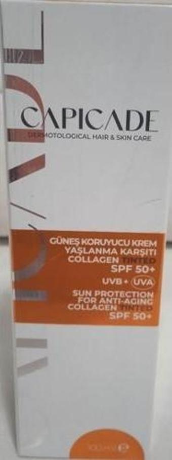 Capicade Spf50+ Güneş Koruyucu Kremi  Collagen Tinted 100Ml