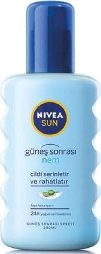 Nivea Sun Güneş Sonrası 48 Saat Nemlendirici Sprey 200 Ml,Aleo Vera & Hyaluron İçerir