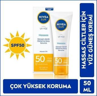 Nivea Sun Hassas Yüz Güneş Kremi 50 Ml