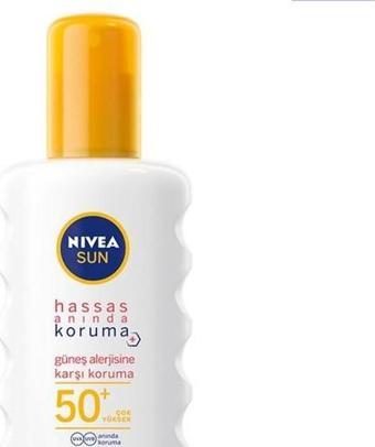 Nivea Sun Spf 50+ Güneş Alerjisine Karşı HassasGüneş Kremi 200 Ml Sprey,Çok Yüksek Güneş Sı