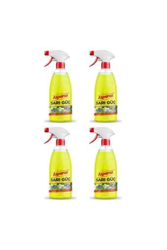- ASPEROX SARI GÜÇ ULTRA YAĞ SÖKÜCÜ 1LT - 4 ADET