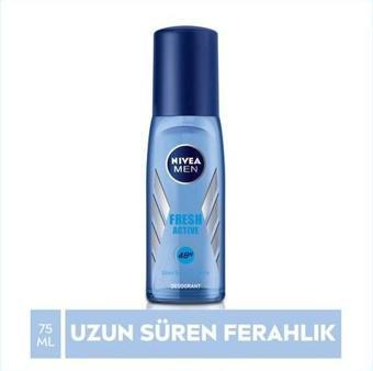 Nivea Men Erkek Pump Sprey Deodorant Fresh ActiveTer Ve Ter Kokusuna Karşı 48 Saat Deodorant Korum