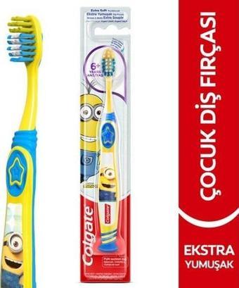 Colgate Minions 6+ Yaş Vakumlu Yapışkan Sap Ekstra Yumuşak Çocuk Diş Fırçası