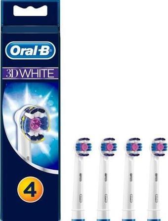 Oral-B 3D White 4'Lü Şarjlı Diş Fırçası Yedek Başlığı