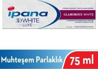 İpana 3 Boyutlu Beyazlık Luxe 75 Ml Glamorous Shine Muhteşem Parlaklık Diş Macunu