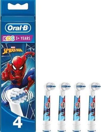 Oral-B Spiderman Çocuklar İçin 4'Lü Diş Fırçası Yedek Başlığı Eb10