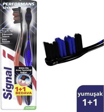 Signal  Diş Fırçası  Performance Black 2 Kat Yumuşak 31 Gr 1+1