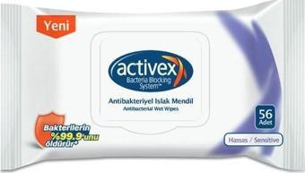 Activex Antibakteriyel Islak Mendil Hassas 56 Yaprak