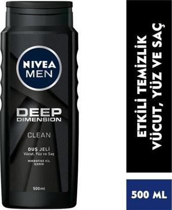 Nivea Men Deep Dimension Duş Jeli 500Ml