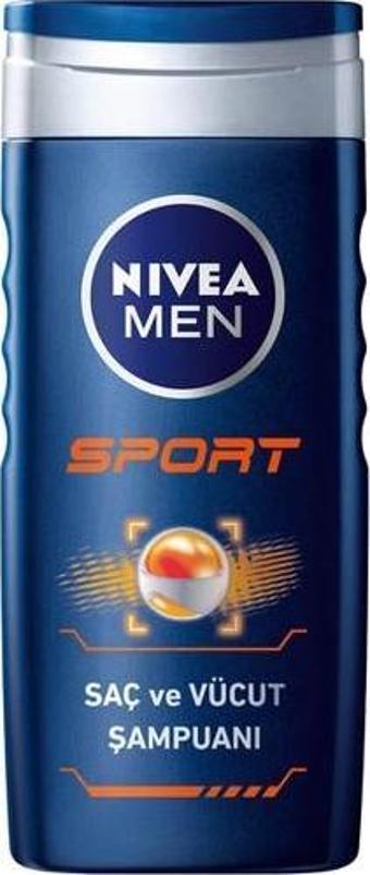 Nivea Men Sport Erkekler İçin Saç,Yüz Ve Vücut Şampuanı 500 Ml,Duş Jeli,24 Saat Ferahlık