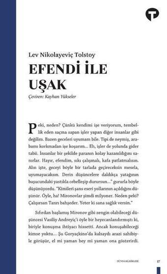 Efendi İle Uşak - Turkuvaz Kitap