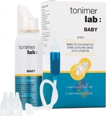 Tonimer Lab Baby Sprey 100 Ml - Aspiratör + 3 Adet Yedek Uç