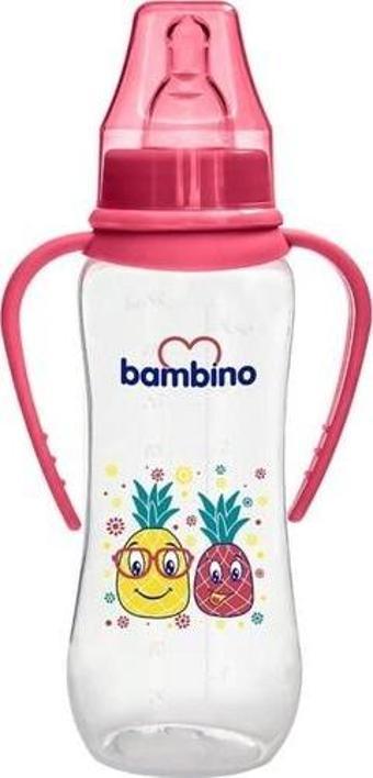 Bambino B066 Pp Kulplu Biberon 250 Ml Kırmızı