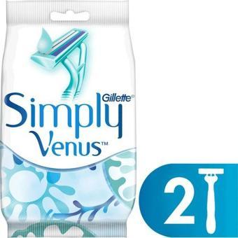 Gillette Simply Venus 2 2'Li Kullan At Kadın Tıraş Bıçağı