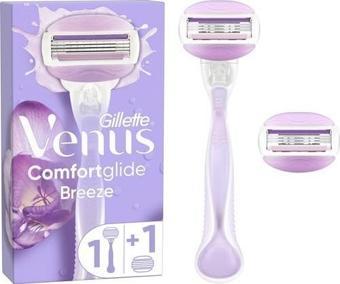 Gillette Venus Comfortglide Breeze Kadın Tıraş Makinesi + Yedek Tıraş Bıçağı 2'Li