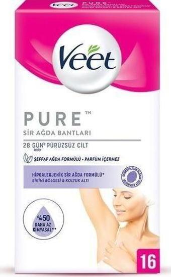 Veet Pure Hipoalerjenik Sir Ağda Bandı Bikini & Koltuk Altı Bölgesi 16'Lı