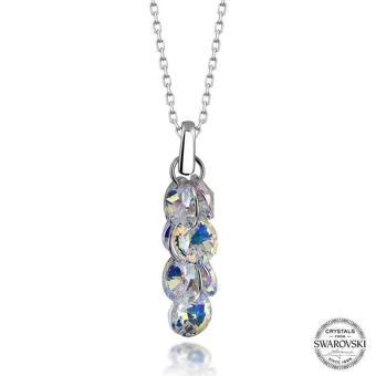 Alsepeteavm Swarovski Crystal Taşlı Salkım Gümüş Kadın Kolye